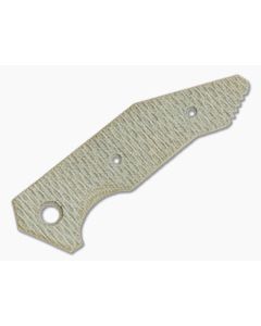 Hinderer Knives Halftrack Handle Scale Textured Natural Micarta 1175