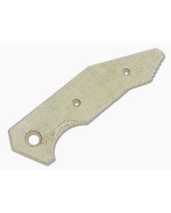 Hinderer Knives Halftrack Handle Scale Smooth Natural Micarta 1177