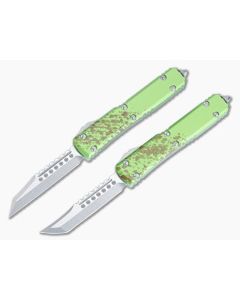 Microtech Ultratech OTF Zombie-Tech Warhound & Hellhound Combo Set Stonewashed M390 119-10-SET-ZTS