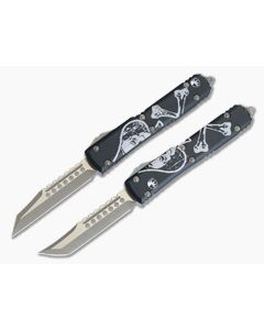 Microtech Ultratech OTF Death Card Warhound & Hellhound Combo Set Bronze Apocalyptic M390 119-13-SET-DCS