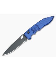 Piranha P11 Mini Predator Tactical Automatic Blue Aluminum Handle Black PVD S30V Spear Point 11BT