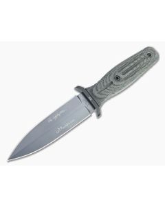 Boker A-F 4.5 Applegate-Fairbairn Dagger Black N690 Canvas Micarta Fixed Blade 121644