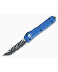 Microtech Ultratech T/E Black M390 Tanto Blue OTF Automatic Knife 123-1BL