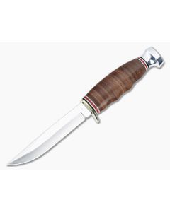 Kabar Hunter Leather Handle Fixed Blade 1232