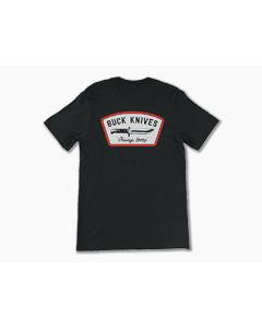 Buck Knives Always Sharp Coal Black Cotton T-Shirt | Large