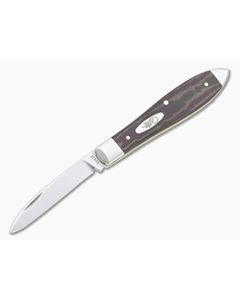 Case Teardrop Smooth Rustic Red Richlite Slip Joint 13627