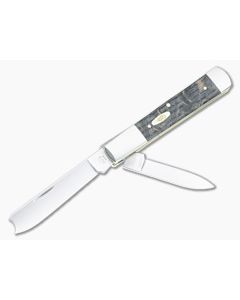 Case Razor Slip Joint Black Curly Oak Wood 14006