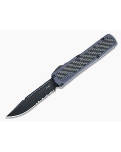 Guardian Tactical Scout OTF Carbon Fiber Black Serrated Elmax Blade 142112
