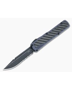 Guardian Tactical Scout OTF Carbon Fiber Dark Stonewash Serrated Elmax 142612