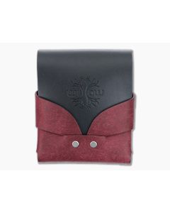 Willow Craft Goods Wide Swaddle Leather Wallet Bordeaux And Black Colorway WCG-014
