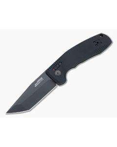 SOG TAC AU Tanto Blackout Plain D2 AU-XR Lock Automatic Folder 15-38-03-57