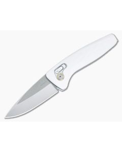 SOG One-Zero XR Lock Automatic White Aluminum Handles Satin S35VN Drop Point 15-73-02-57