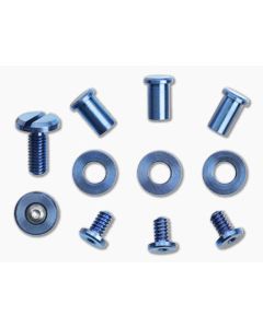 Hinderer Knives Titanium Stonewash Blue Complete Hardware Kit For XM-18 3.5" Skinny Folders 1502