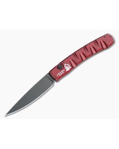 Piranha P15 Virus Tactical PVD S30V Red Button Lock Automatic