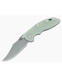 Hinderer XM-18 3.5 Bowie Non Flipper Translucent G10 Battle Blue
