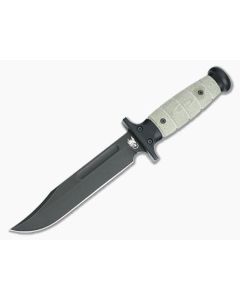 Hinderer Kabar Battle Black 3V OD Green Micarta