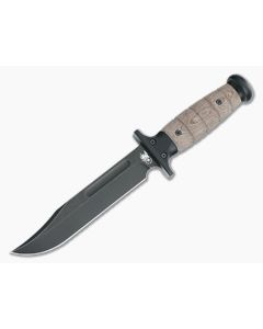 Hinderer Kabar Battle Black 3V Brown Micarta