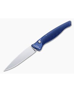 Piranha P16 DNA Mirror S30V Blue Slim Button Lock Automatic