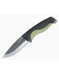 SOG Aegis FX Black and Moss Black Stonewashed 4116 Outdoor Fixed Blade 17-41-04-57