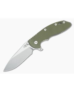 Hinderer XM-18 3.5 Skinny Hollow Ground Slicer OD Green G10 Stonewash