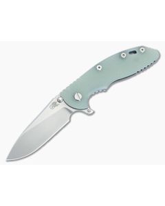Hinderer XM-18 3.5 Skinny Hollow Ground Slicer Translucent G10 Stonewash Blue