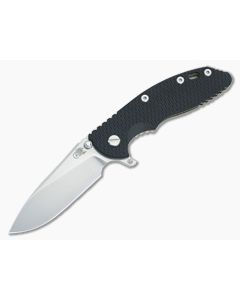 Hinderer XM-18 3.5 Skinny Hollow Ground Slicer Black G10 Stonewash Bronze