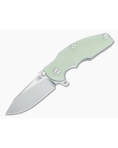 Hinderer Jurassic Hollow Ground Slicer Translucent G10 Stonewash 