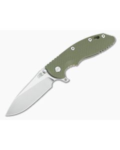 Hinderer XM-18 3.5 Skinny Hollow Ground Slicer OD Green G10 Stonewash Bronze