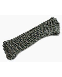 550 Paracord Woodland Camo 100 Feet