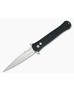 Protech Large Don Black Handle Satin Blade