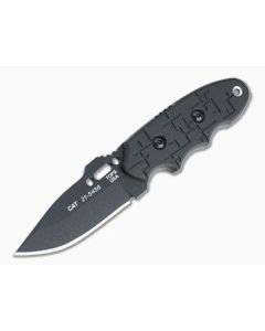 TOPS C.A.T. Black Hunters Point Cryptic Cyber Black G10 Fixed Blade 200H-01