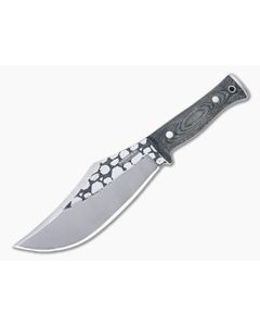 Condor Tool & Knife Gryphus Bowie 1075 Black Canvas Micarta Fixed Blade Knife CTK2015-6.75HC