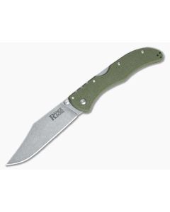 Cold Steel Range Boss Stonewashed 4034 Clip Point OD Green GFN Back Lock Folder 20KR7