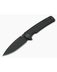 WE Knives Subjugator Black Stonewashed 20CV Black Titanium Frame Lock Flipper WE21014C-5