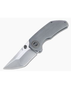 WE Knives Thug Christensen Satin 20CV Brushed Gray Titanium Frame Lock Folder 2103A