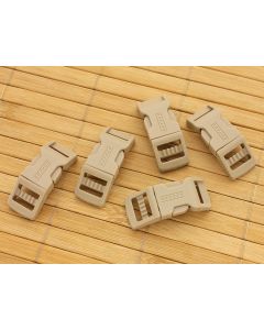 1/2" Khaki Side Release Buckle - 5 Pack