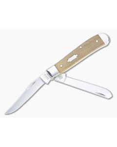 Case Mini Trapper Smooth Natural Canvas Micarta 23695