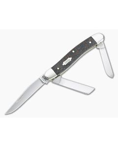Case Medium Stockman Smooth Black Sycamore Wood Slip Joint 25573