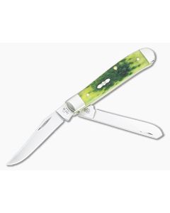 Case Mini Trapper Green Apple Bone 27861