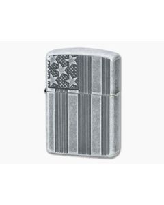 Zippo Windproof Lighter Armor Case US Flag Design 28974