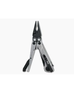 SOG Flash MT Silver + Black Assisted Black D2 Blade Compound Leverage Pocket Multi-tool 29-55-01-41