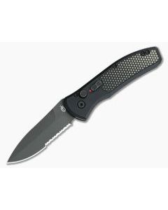 Gerber Empower Black Armor Grip Part Serrated Black S30V Automatic 30-001636