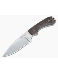 Bradford Guardian 3.2 M390 False Edge 3D Natural (Brown) Burlap Micarta