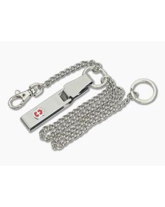 Victorinox Belt Hanging Clip with Chain Stainless Steel 4.1860-X1