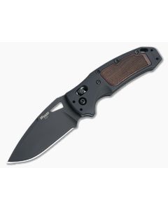 Hogue SIG K320 AXG Black Drop Point Walnut Inlay