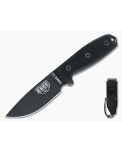 ESEE 3MIL Black Plain Blade Black G10 Black Sheath
