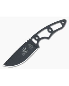TOPS Knives 3 Pointer Black 1095 Skeletonized EDC Hunter Neck Knife 3PR-03