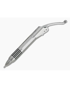 Microtech Siphon II Signature Claw Logo Engraved Bead Blast Stainless Steel Ink Pen 401-SS-BBCS