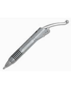 Microtech Siphon II Ink Pen Signature Series Claw Stonewashed Stainless Steel 401-SS-SWSC