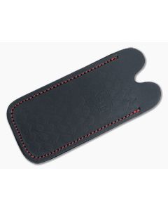 Case Black Leather Knife Sheath Slip Pouch Herringbone 41411